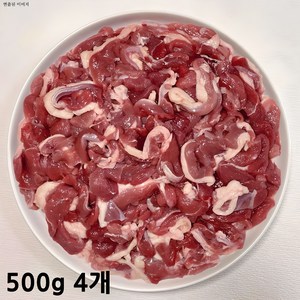 [팜스제임] 오리고기 로스 생 오리 슬라이스 무항생제 인증 (냉장), 500g, 4개