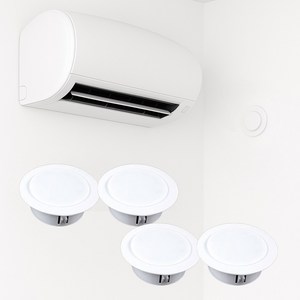 [아띠꼴로] 4개1세트 에어컨 구멍 마개 배관 가리개 가스배관 덮개, 1세트