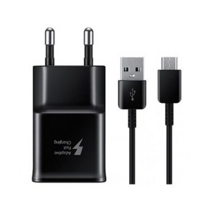 삼성전자 USB C타입 급속 여행용 핸드폰충전기 EP-TA20, 블랙, 1개