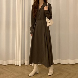 가을 여신 인생핏 무드 롱 원피스