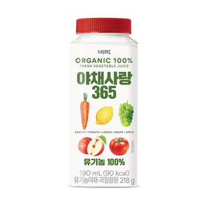 비락 야채사랑365, 190ml, 24개