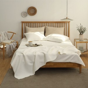 국내산 풍기인견 천연목화솜 누빔 피그먼트 침대패드 이불패드, 풍기인견_그레이