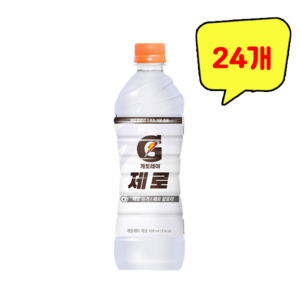 롯데칠성 게토레이 제로, 24개, 600ml