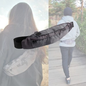 여행 스포츠 등산 러닝 슬링백 크로스백 힙색, 블루