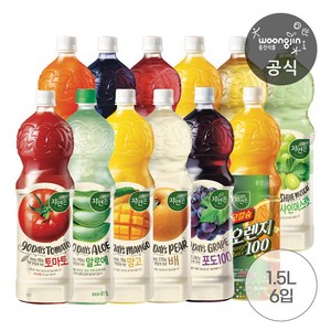 웅진 자연은 포도주스 1.5L*6개, 1.5L, 6개