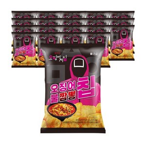 [오징어게임] 오징어 불짬뽕칩, 20개, 50g