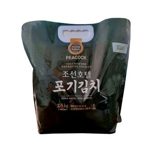 peacock 조선호텔 포기김치 냉장, 조선호텔김치 포기김치 2.5kg, 1개, 2.5kg