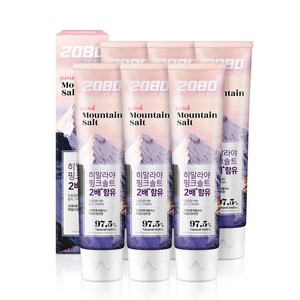 2080 핑크솔트 마운틴 퓨어 플러스 치약, 150g, 6개