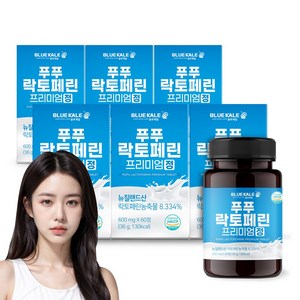 블루케일 락토페린 유산균 단백질 초유 프리미엄 정 3000mg, 6개, 60정