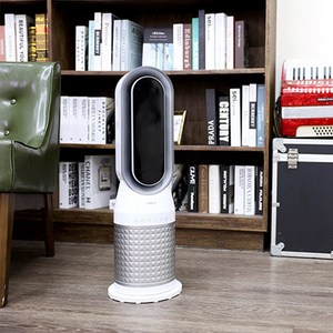 델루체 PTC 날개없는 온풍기 블랙/화이트 2종 택 1, 화이트