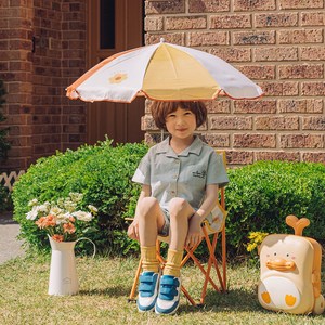 [모던하우스] 키즈피크닉 가든 미니폴딩우산의자 오렌지플라워