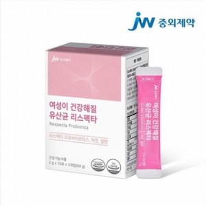 JW중외제약 여성이 건강해질 유산균 리스펙타 30p, 60g, 1개