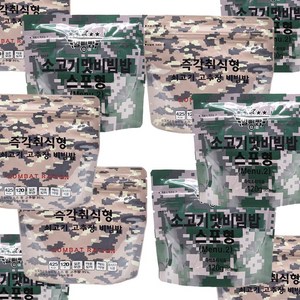 일빵빵 전투식량 즉각취식형 비빔밥 10개입 세트, 1100g, 1세트