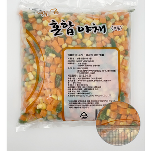 글로벌 냉동 혼합야채 4종 1kg, 1개