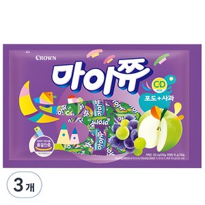 마이쮸 필로우 포도 사과, 720g, 3개