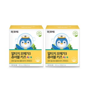 락피도 알티지 오메가3 츄어블 키즈, 90정, 2개