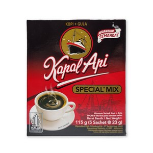 인도네시아 Kapal Api 까빨 아삐 스페셜 믹스 커피 115g 음료 차 디저트 간식 / kapal api SPECIAL MIX COFFEE, 1개, 1개입