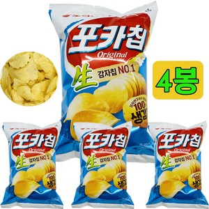 오리온 포카칩 오리지널, 66g, 4개