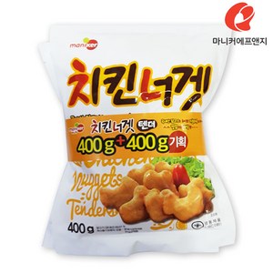 마니커에프앤지 치킨너겟텐더 400g+400g 기획세트, 400g, 2개