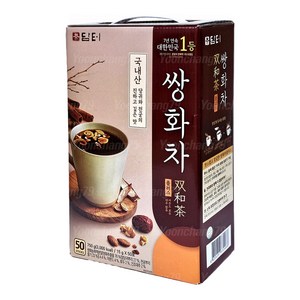 담터 쌍화차 플러스 50T / 일회용 국산차 한차 전통차, 15g, 50개입, 1개