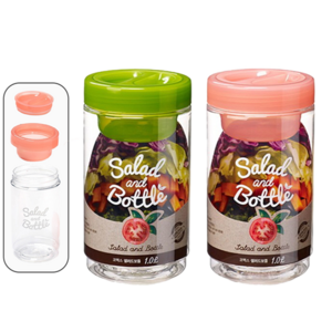 올마프 국산 샐러드보틀 병샐러드 플라스틱 용기 1+1, 3.혼합 1+1