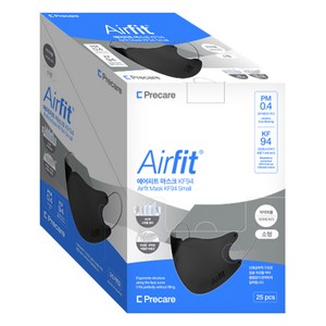 에어피트 KF94 방역마스크 새부리형 2단접이 소형 (개별포장), 25개입