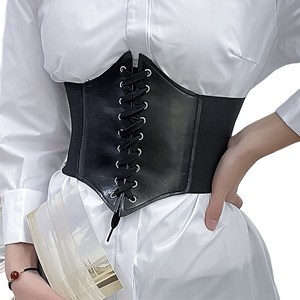 여성 코르셋 벨트 가죽 스판 와이드 속신 원피스 허리띠 Women's belt