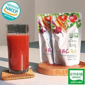 (100% 유기농) 물 한방울 넣지않은 NFC착즙 생 ABC주스 120ml x 30개입, 유기농 ABC주스 120mlx30포, 30개