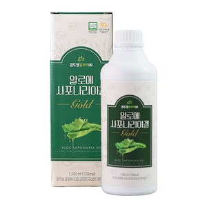 유기농 알로에 사포나리아겔 알로에겔 1000ml 배즙 첨가, 4개, 1L