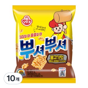 오뚜기 뿌셔뿌셔 불고기맛, 90g, 10개