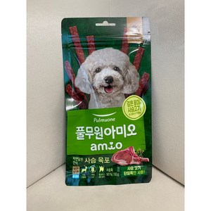 아미오 자연담은 강아지 간식, 사슴고기, 50g, 10개