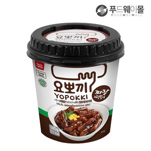 요뽀끼 할랄 짜장 컵떡볶이 140g, 1개