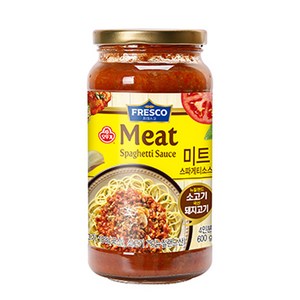 오뚜기 프레스코 미트 스파게티 소스, 600g, 2개