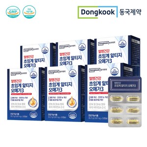 동국제약 혈행건강 초임계 알티지 오메가3, 30정, 6개