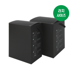 [소프트팩] 프리미엄 블랙 드립백박스 L사이즈 5개입 10개입, 10개입 (10장), 1개