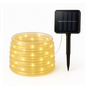 [아띠꼴로] LED 태양광 정원등 태양열 화단등 나무조명 줄조명 트리등 호스등 22M 200구, 옐로우라이트 호스등