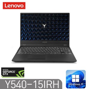[LENOVNO LEGION] Y540-15IRH 인텔 9세대 i5-9300H 16G NVMe1T GTX1650 윈도우11 15.6인치, WIN11 Pro, 16GB, 1TB, 블랙