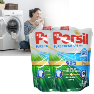 퍼실 퓨어 프레쉬 플러스 딥클린 실내건조용 2L 리필 1개, 2.2L
