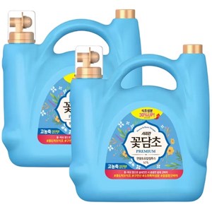 샤프란 꽃담초 섬유유연제 연꽃향 + 사은품증정, 2개, 5.7L