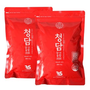 [23년수확]청담고춧가루 중간맵기 아주고운굵기500g, 500g, 2개