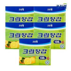 크린랲 크린장갑 100매, 100개입, 5개