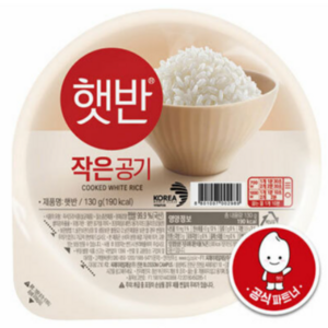 햇반 백미 작은공기 130g 36입, 36개