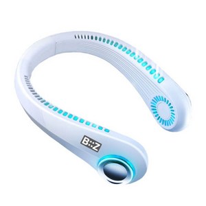 비즈 목덜이 넥밴드 선풍기 2개, BZ-FL20, 화이트1+1