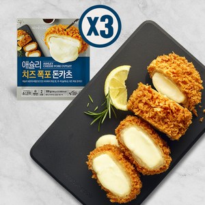 애슐리 치즈 폭포 돈카츠, 3개, 300g