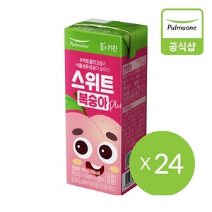 풀스키친 스위트 복숭아 플러스 음료, 190ml, 24개