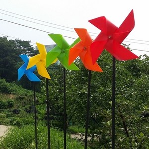 공원/화단/설치/주유소/군부대/캠핑장/조경바람개비/정원바람개비/고급형대형바람개비, 1.2m 주황