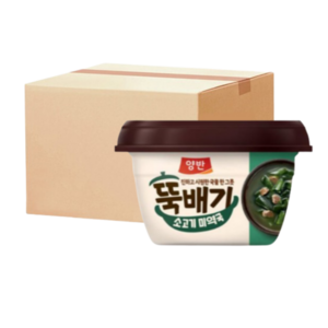 [동원] 양반 뚝배기 소고기 미역국, 281.5g, 24개