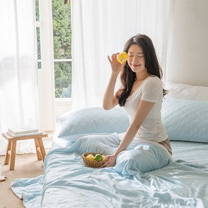 접촉 냉감 오싹 아이스 샤벳 시원한 여름이불 + 패드 + 베개커버 세트