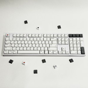 타닥 애플 레트로 한무무 기계식 키보드 XDA PBT 염료승화 127키 키캡, 영문