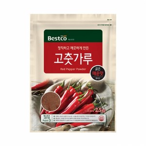 베스트코 고춧가루 매운맛굵은 2.5kg, 1개